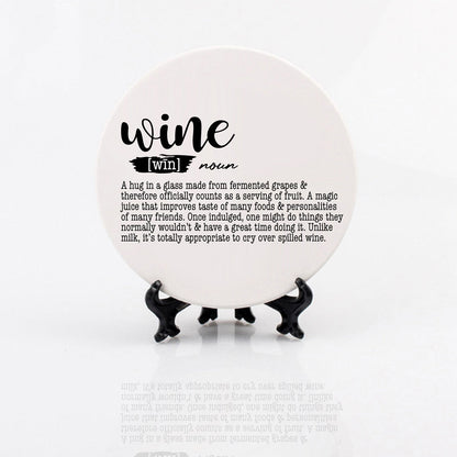 Funny Drink Definition Coasters Set Dictionary Quote Coasters For Bar And Countertop Decor