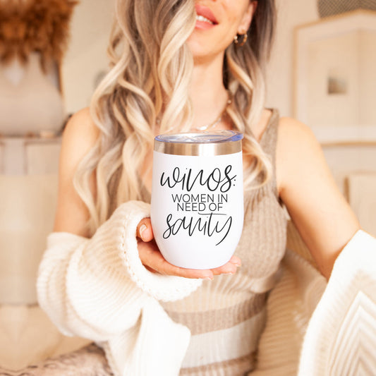 12Oz Stainless Steel Mug With Lid BPA Free Hand Wash Only Design On Front Portable Travel Cup