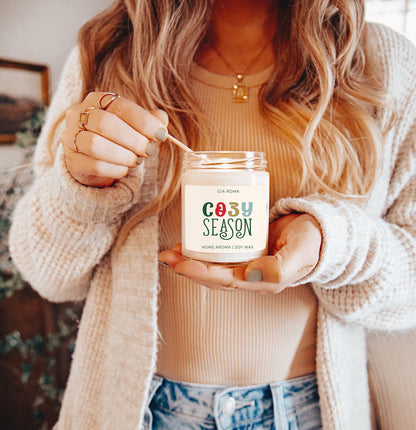 Winter Forest Soy Candle 9oz - Citrus Clove Pine Oakmoss Sandalwood